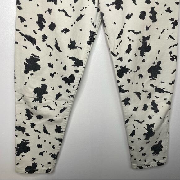 Guess | Vintage Cow Print Jeans Denim Black & White 1980s - Picture 5 of 11